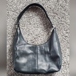 Black Leather Shoulder Bag